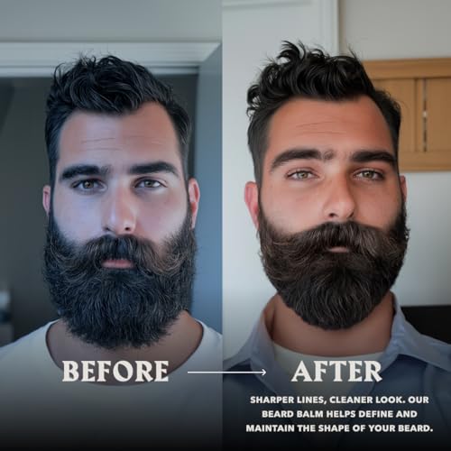 Striking Viking Pack of 2 Beard Balm (2oz) and Beard Butter (4oz) Vanilla Scent