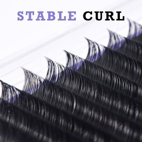 Ohiray Cashmere Lash Extensions,C CC D DD J B L Curl,Matte Black Classic Eyelashes Tray,Pesta?as Eyelash Extension Supplies for Lash Tech-(8-16mm-D-0.05)