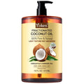 Fractionated Coconut Oil for Skin 16 Oz, 100% Pure & Natural Liquid Coconut Oil, Moisturizer for Hair, Face, Body, Carrier Oil for Essential Oils Mixing, Massage, Hexane Free, Unscented