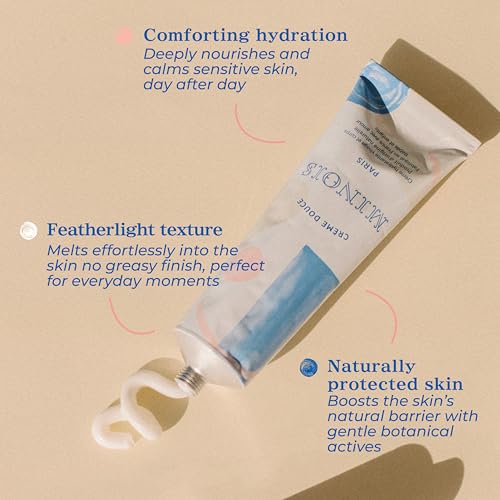 MINOIS PARIS Gentle Cream for Newborn and Kids | Face and Body Lotion Cream Made in France with Shea Butter, Sweet Almond, & Orange Blossom | Organic for Sensitive Skin, Toddler Moisturizer 3.4 fl oz