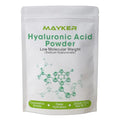 MAYKER Pure Hyaluronic Acid Powder, 0.7 oz | Low Molecular Weight, Cosmetic Grade | For DIY Serums, Creams, Moisturizers | Clear, Watery Texture After Fully Dissolved