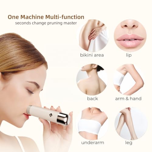Women Electric Shaver, 2 in 1 Dual Head Bikini Trimmer for Women, Waterproof Wet & Dry Use, Body Hair Trimmer and Facial Hair Remover, for Bikini line Underarm Leg arm Body face