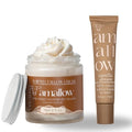 Amallow 100% Grass Fed Beef Tallow Skincare & Lip Balm Set - Whipped Moisturizer for Face & Body (Clean Cloud) + All Natural Tallow Lip Balm (Vanilla Dream)