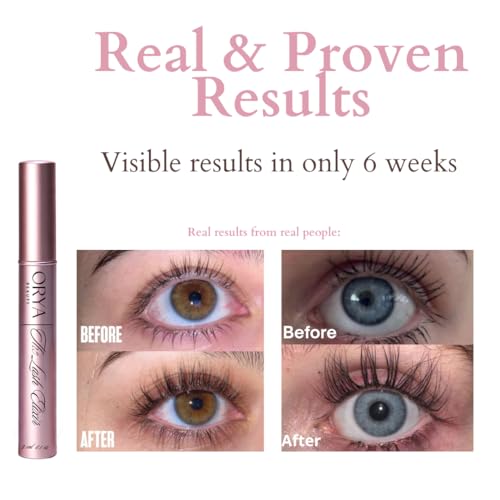 Eyelash Growth Serum - Boosts Length, Thickness, & Strength with 100% Natural, Vegan Ingredients