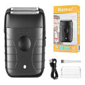 KEMEI Professional Electric Foil Shaver for Men, Beard Trimmer & Men's Grooming Tool, Foil Shaving and Bald Head Precision Trimmer. Cordless and Rechargeable with USB. Gifts for Men
