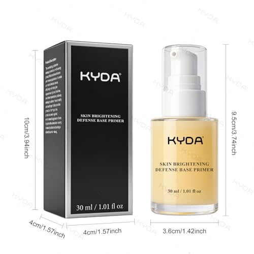 KYDA Skin Protection Base Prep Primer, 1.0 fl oz, Serum Makeup Base for Radiant Skin, Lasting Glow with Hydrating Formula, Silky Lightweight Texture, Dewy Foundation Primer for Flawless All-Day Makeup