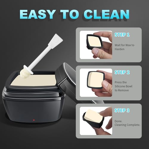 Nose Wax Kit Men, Nose Hair Wax Kit With 30 Sticks, Painless Nose & Ear Hair Removal, Usb Fast Heat Mini Wax pot, Smart Constant Temp