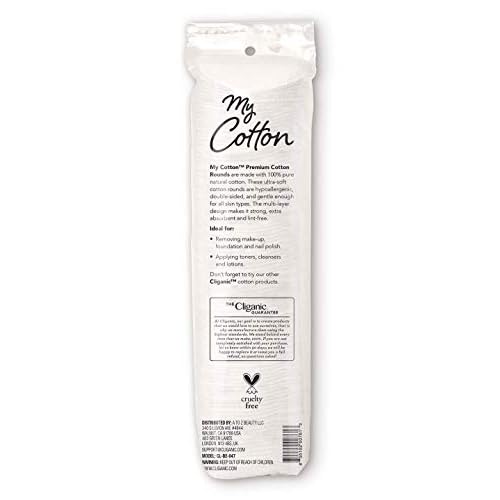 My Cotton Premium Cotton Rounds Bulk (1080 Count) | Makeup Remover Pads, Hypoallergenic, Lint-Free | 100% Pure