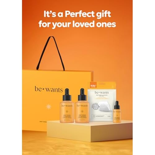 [K-Beauty] bewants Deep Toning Glutathione Ampoule Serum | Korean Skincare with Vitamin C & Calendula Extract, 1.01 fl.oz & Bewants Deep Toning Glutathione Spot Patch
