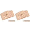 Hedume 600 Pcs Orange Wood Nail Sticks, Double Sided Multi Functional Cuticle Pusher Remover, Pointed End & Flat End Manicure Pedicure Tool (Pack of 2)