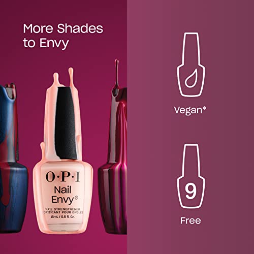 OPI Repair Mode Bond Building Nail Serum, Patented Ulti-Plex Technology ¢â, Keratin Protein, Clear, 0.3 fl oz + OPI Nail Envy, Nail Strengthening Treatment, Alpine Snow, 0.5 fl oz, Vegan Formula