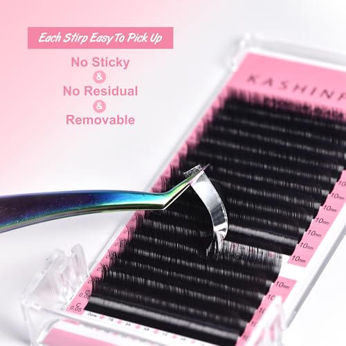 Classic Lash Extensions 0.05 CC Cashmere Eyelash Extensions 8-16mm,Silk Volume & Classic Lashes Soft Matte Dark Professional Eyelashes Extension Salon Use(0.05-CC-10-15 mm)