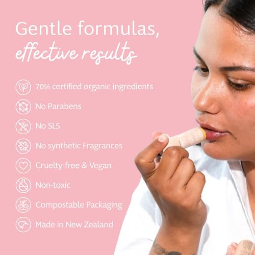 Slo | Natural Lip Balm - All Natural Ingredients, Vegan & Cruelty Free, Hydrating & Soothing, Plastic Free, Paper Packaging | Vanilla + Cacao, (0.28oz/8g)