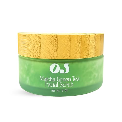 Organic Jaguar Green Matcha Sugar Scrub All Natural Exfoliating & Detoxifying Face and Body Scrub with Organic Green Tea and Essential Oils Gentle Deep Clean for Glowing Skin