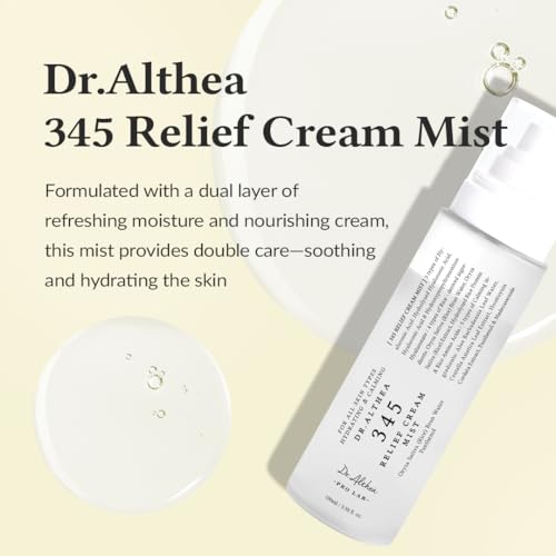 Dr.Althea Relief & Glow Mist Duo | Lightweight, Ultra-Fine Facial Mist Spray Set | Soothing & Hyration for Glass Skin | Vegan Korean Skincare, 3.38 fl.oz