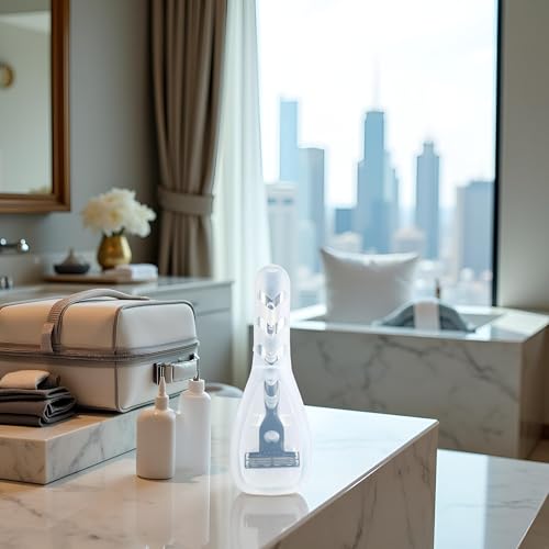 Transparent Portable Travel Men Manual Razor Protector Plastic Box Cover Container Storage Shaver Holder Protector Case Organizer Electric Shavers Shave and Hair Removal