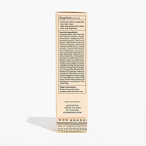 Sunscreen for Face, Tinted Mineral Facial Sunscreen SPF 50+, Anti Aging Daily Defense Moisturizer for Sensitive and Post-Procedure Skin with Zinc Oxide, Chemical-Free, Coral Reef Friendly