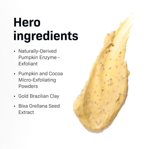 Revision Skincare Pumpkin Enzyme Mask, Gently Exfoliating Facial Mask, with Brazilian Clay and Natural Enzymes, 1.7 oz
