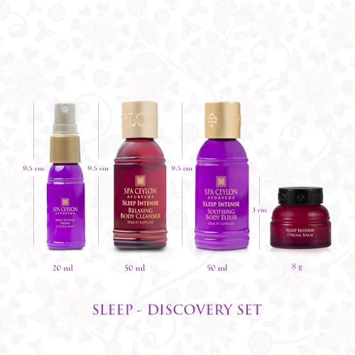 SPA CEYLON Sleep Intense Discovery Set | Ayurvedic Spa Kit for prepare for Sleep | Spa Set