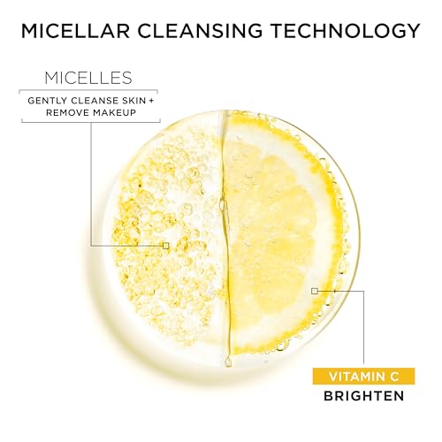 Garnier SkinActive Micellar Water Gift Set, Face Cleansing Holiday Skin Care Kit with Travel Size Micellar Facial Cleansers, Includes Original, Waterproof and Vitamin C Formulas, 1 Kit