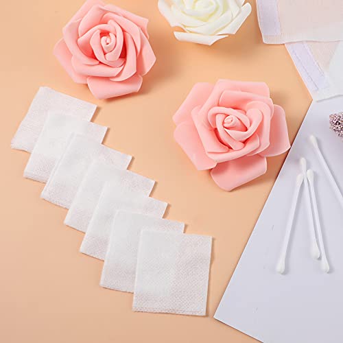 Leelosp 600 Pieces 2 x 2 Disposable Esthetic Wipe Non-woven Facial Wipes Soft Squares Aesthetic Spa Petite Silken Pads for Salon Use Makeup Remove Product Application