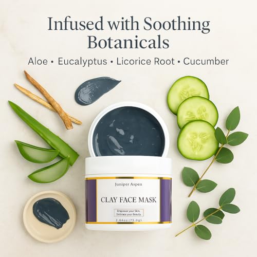 Kaolin Clay Face Mask for Oily Skin ? Deep Pore Cleanser, Oil Control & Detox, Natural Clay Facial Mask for Women & Men ? Hydrating & Softening Skincare Treatment