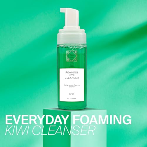 OFRA Foaming Kiwi Cleanser | Gentle Facial Cleanser for All | Daily Refreshing & Balancing | Soothing Foaming Formula for a Clear Complexion and Everyday Skincare | 5 oz/150 ml