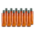 Plastic Amber Bottles (Pack of 12) - 8oz Amber Plastic Bottle with Screw Caps; Used as Reusable Shampoo Bottle, Lotion Bottles, Bottles for Travel and Body Wash Container