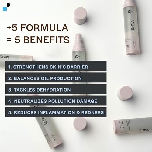 CHROMAT Balance Solution - 50mL - Hydrating Hyaluronic Acid Serum with Peptides - Face Serum for Dehydated Skin, Anti Aging Skin Care, Redness Relief, Oil Control, pH Balance