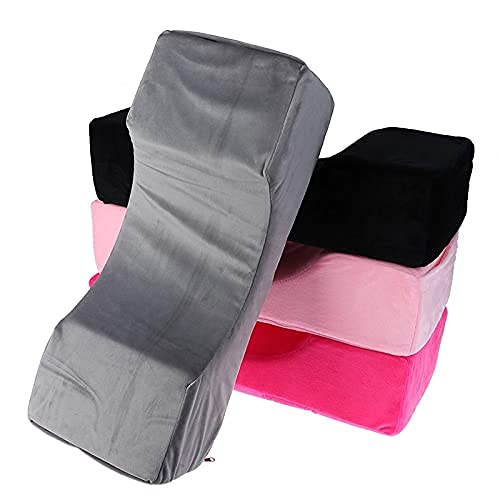 WILL Lash Pillow Neck Support Eyelash Pillow Soft Grafting Eyelashes Memory Foam Eyelash Extension Pillow Makeup Salon With Pocket (Black)