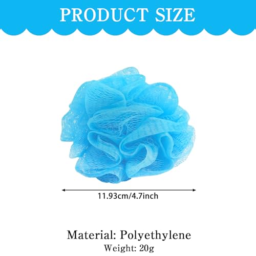 210 Pcs Loofahs Bulk 20g Multicolor Bathing Sponge Cleaning Wash Puff Accessories Soft Mesh Shower Luffas Exfoliating Body Scrubber Packs for Women Men Travel