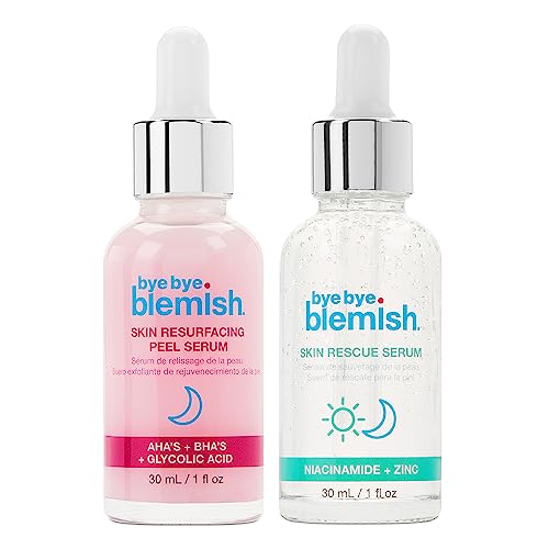 Bye Bye Blemish Skin Resurfacing Peel Serum and Skin Rescue Serum