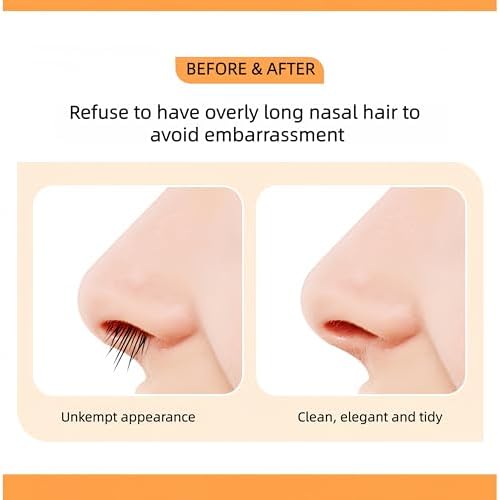 10PCS 3-in-1 Nasal Hair Cutter, Upgrade Double-Sided Nose Hair Trimmer, Portabl 360¡Æ Manual Nose Trimmer for Men and Women (10)
