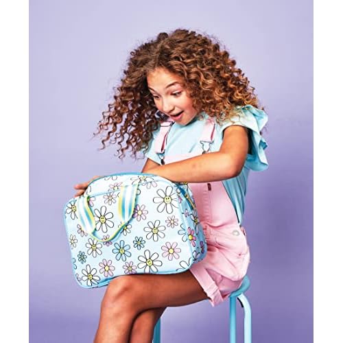 iscream 12.25" x 8.25" Nylon Double Handle Zippered Cosmetic Bag - Daisy Daydreams