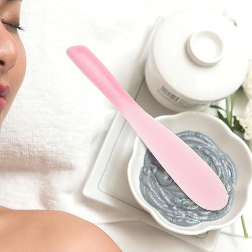 Healifty Makeup Spatula Set 8.07 Inch Silicone Cosmetic Mixing Spatulas for Facial Mask Foundation Creams and Lotions Multifunctional Beauty Tools for Home and Professional Use