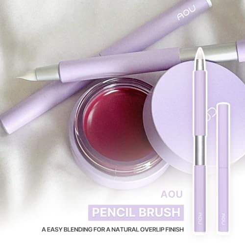 AOU PENCIL BRUSH Compact & Retractable Design for Easy Carry with Pointed Tip for Various Uses, Valentine's Day Gifts for Woman