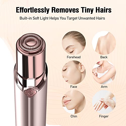 Facial Hair Removal for Women, Hair Removal Device, Rechargeable Hair Remover for Women, Facial Hair Remover for Face, Upper Lip, Chin, with a Branded Storage Bag