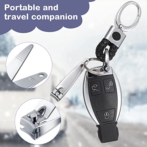 Hestya 300 Pieces Nail Clippers Bulk Stainless Steel Clipper Bulk Flat Toenail Clippers Portable Sturdy Nail Cutter Manicure Trimmer Curved Edge Pedicure for Men Women Toe Travel