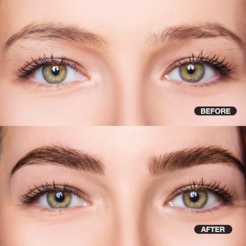 EBIN NEW YORK Secret of Pharaoh Dual Eyebrow Pencil & Mascara Natural Brown | 2-in-1 Brow Pencil & Gel | Water-Resistant, Long-Lasting, Natural Finish | Vegan & Cruelty-Free