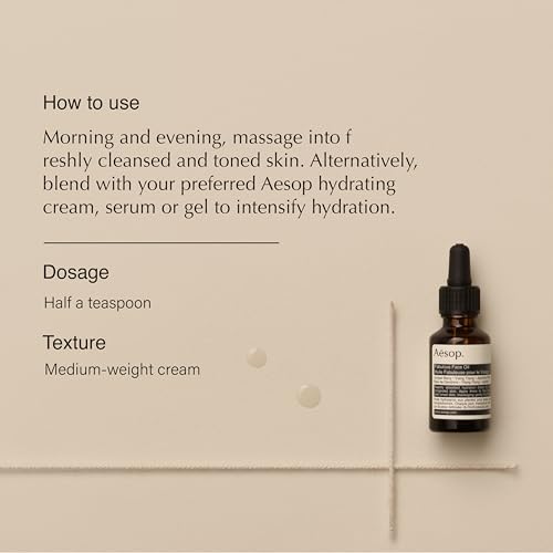 Aesop Fabulous Face Oil | Purifying Oil for Dull & Congested Skin | Hydrates, Softens and Balances Skin | Boosted with Botanicals | 0.8 oz / 25mL