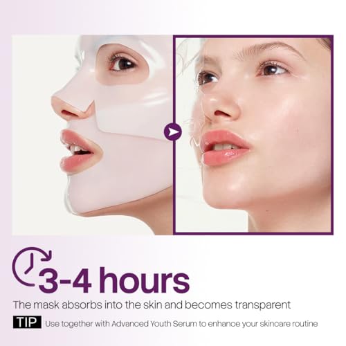Collagen Jelly Mask ? With 83% Hydrolyzed Collagen & Niacinamide | Hydration, Refreshing Essence, Suitable for All Skin Types ? 5 Sheets