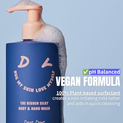 Dear Doer] The Hidden Silky Body & Hand Wash | Vegan | 10.14 fl oz - pH-Balanced 100% Plant-Based Surfactants for Non-Drying, Smoothing Skin with Natural PHA