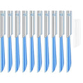 10Pcs Face Razor for Women, Exfoliating Dermaplaning Tool, Precision Blade, Comfort Grip Handle, Travel-Friendly, Easy to Clean