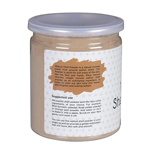 Ground Walnut Shells/Walnut Shell Powder 8oz | Great for Face Scrub | Natural Exfoliant for Soap Making | by Yogi's Gift ¢ç