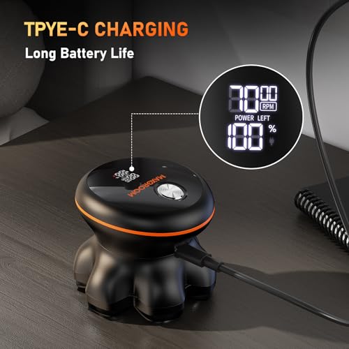 Roziahome Electric Razor for Men Bald Head Shaver 5 in 1 Grooming Kit Rechargeable Cordless Wet Dry Rotary Shaver Clippers Nose Hair Trimmer Facial Cleansing Brush Pop-up Trimmer