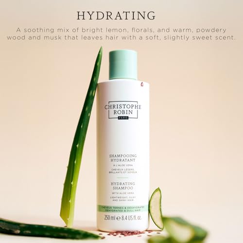 Christophe Robin Hydrating Cream Scrub With Aloe Vera - Hydrating Pre-Wash Hair Treatment - 8.4 fl. oz