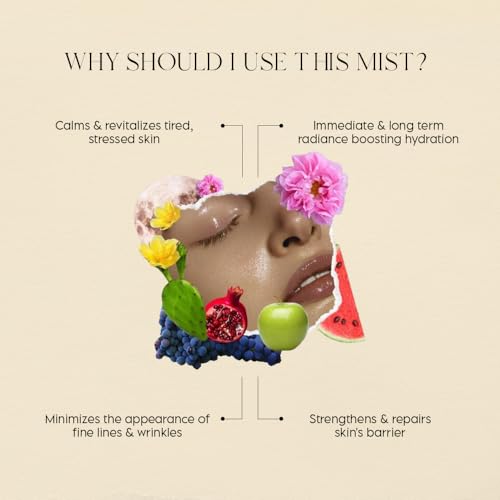 ier? Beauty Moonkissed Serene Essence Hydrating Face Mist, Lavender Chamomile Frankincense, Crystal-Infused Replenishing Facial Mist, Calming Hydrating Toner, Made in Italy ? 3.38 Fl Oz