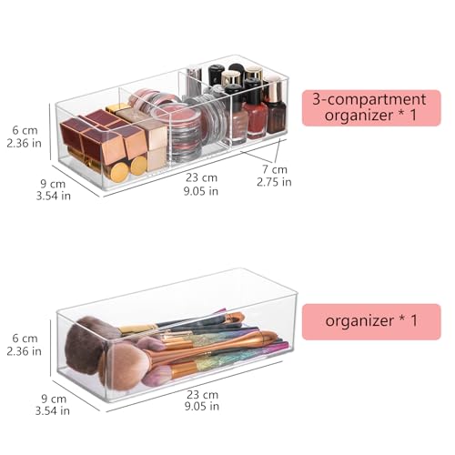 Acrylic Organizer 4-piece Makeup Organizer Countertop For Drawers Organizer Storage Bathroom Organizers And Storage Is A Good Choice For Desktop Finishing (4)