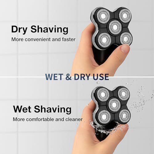 Pro Replacement Head Compatible with Remington Balder Pro XR7000 Head Shaver - 5 Dual Track Blades, Precision Electric Shaving for Bald Men (2 Pack)