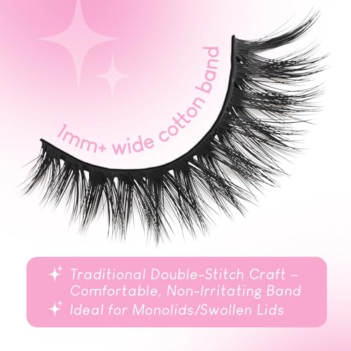 False Eyelashes 20 Pairs Wispy Lashes Faux Mink Lashes 14mm 3D Fluffy Cat Eye Lashes £¨style 20-061)